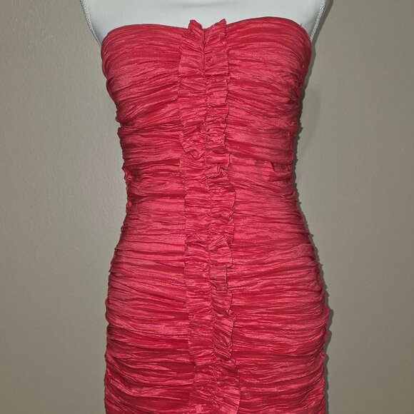 My Michelle Strapless Ruched Bodycon Dress – Size 11 - Picture 3 of 6
